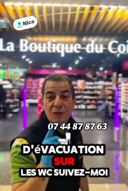 Débouchage WC pour la boutique de coiffure à Nice