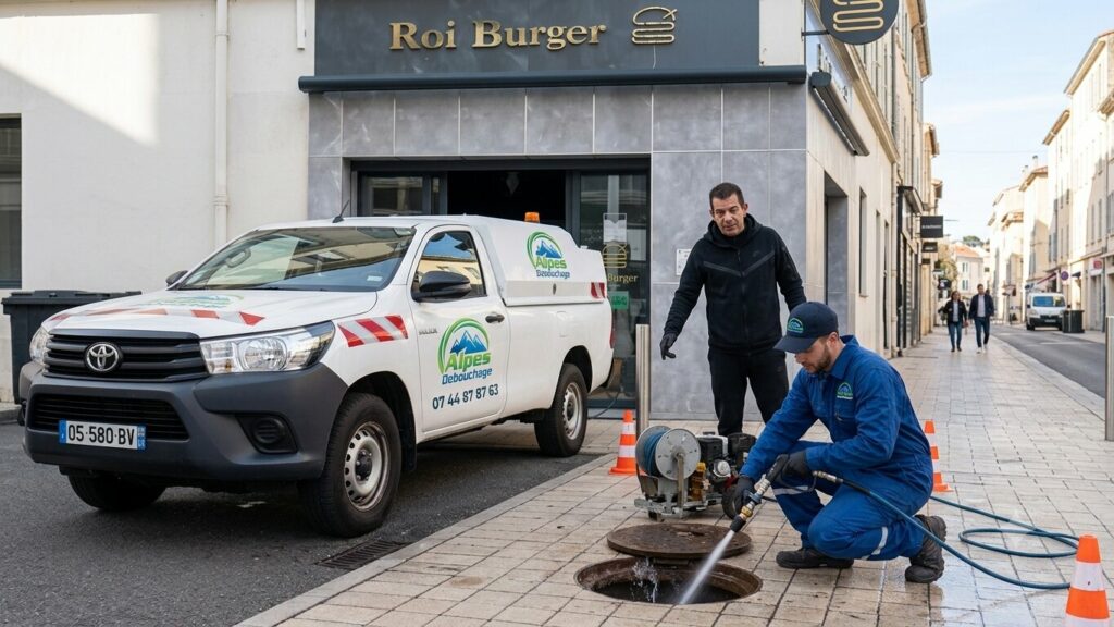 Débouchage canalisation à Cannes - Roi de Burger