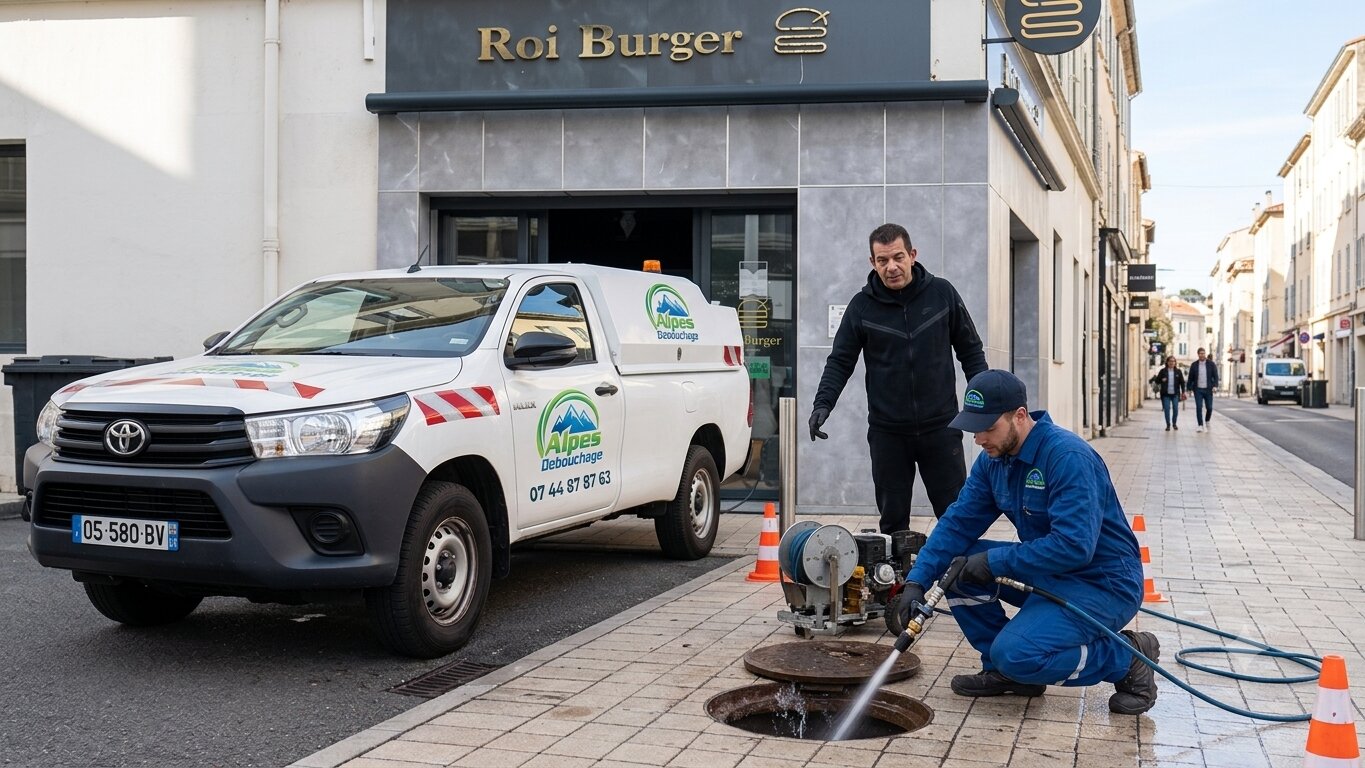 Débouchage canalisation à Cannes - Roi de Burger